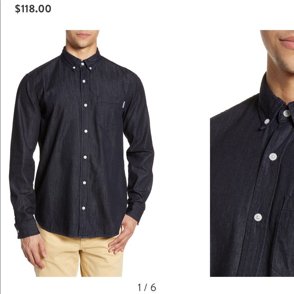 NWOT // CARHARTT Denim Civil Button Down